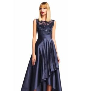 Adrianna Papell Sequin Lace & Taffeta Ballgown